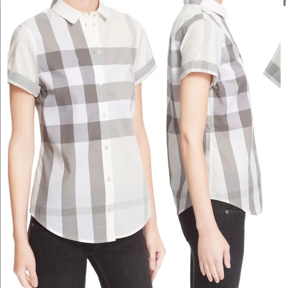 BURBERRY Brit Short Button Shirt - Picture 3 of 9